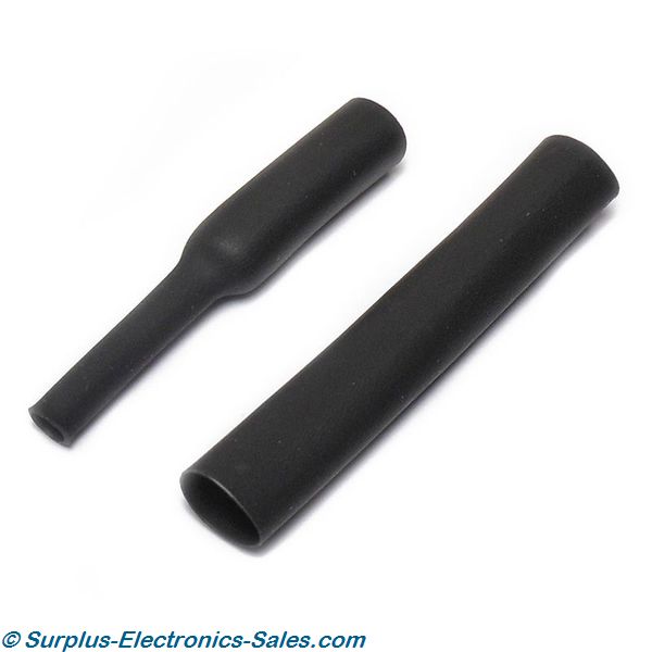 3/16"X1-1/2" Black Heat Shrink 16pc - Click Image to Close